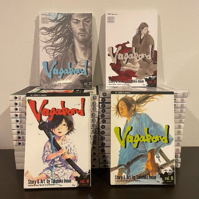 Vagabond Singles Manga 1-35 Near Complete Set • [English - Out of Print]