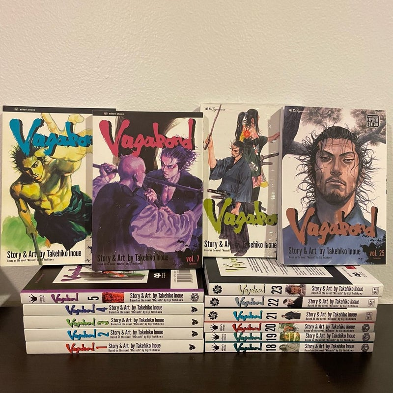 Vagabond Singles Manga 1-35 Near Complete Set • [English