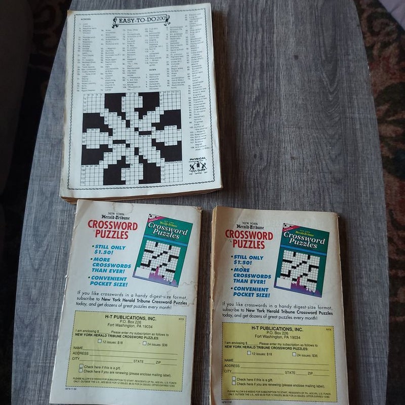 Vintage Crossword Puzzles