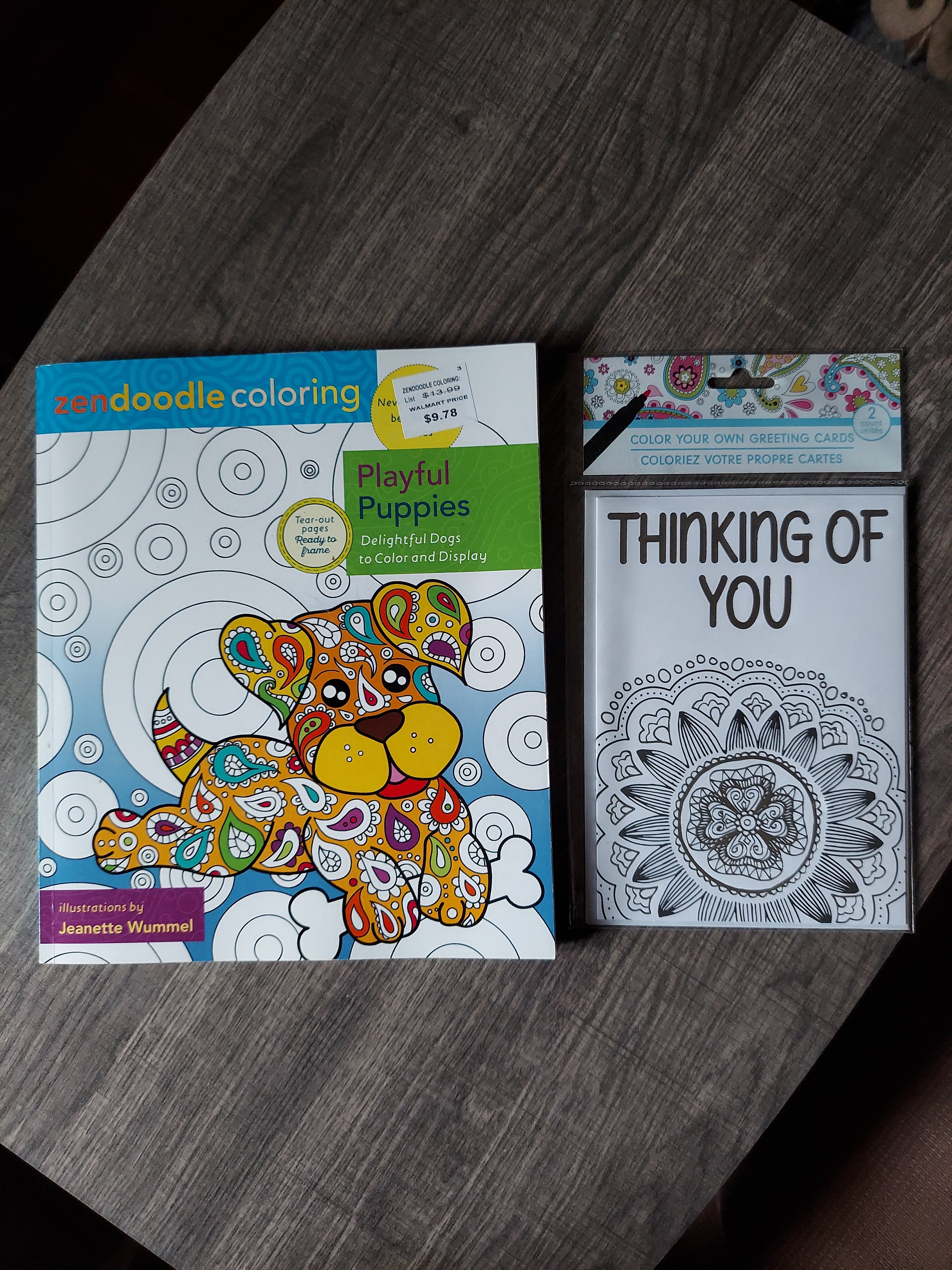 Zendoodle Coloring: Playful Puppies
