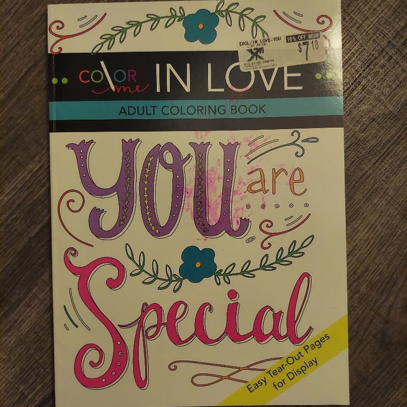You Are Special coloring book 