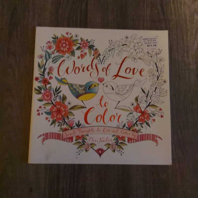 Words of Love to Color