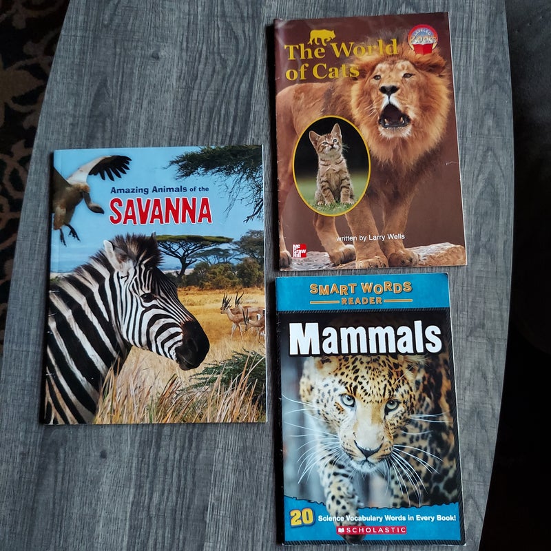Assorted animal books for kids 