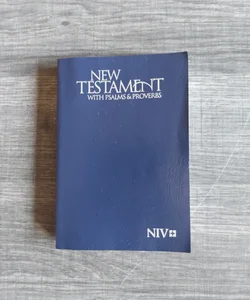 NIV New Testament with Psalms and Proverbs [Pocket Size, Blue]