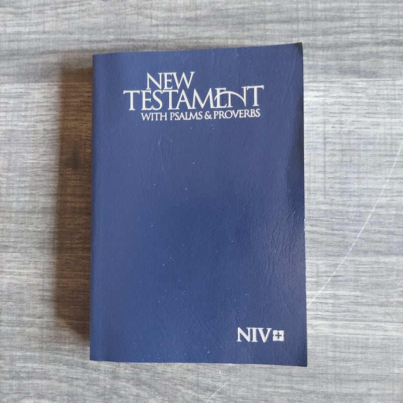 NIV New Testament with Psalms and Proverbs [Pocket Size, Blue]