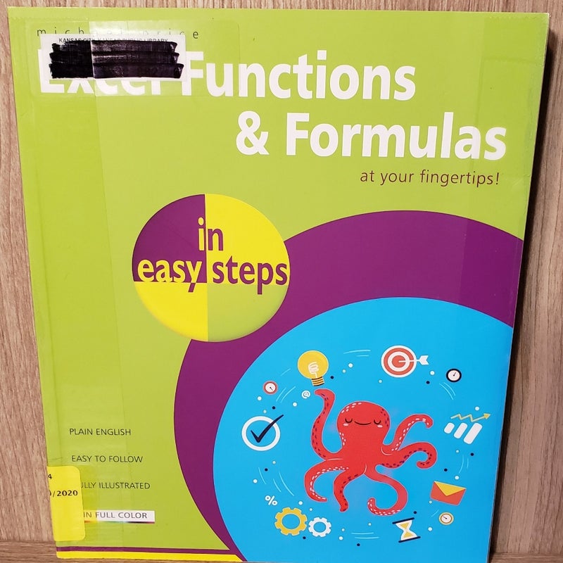 Excel Functions and Formulas in Easy Steps