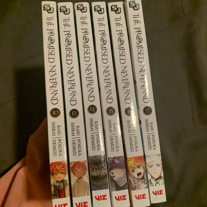 The Promised Neverland Vol. 10 and 13-17