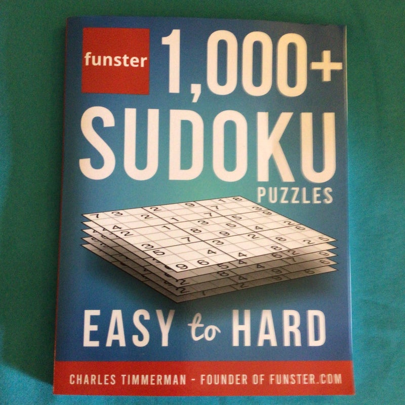 Funster 1,000+ Sudoku Puzzles Easy to Hard