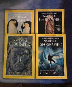 National Geographic 1996 editions 4 count 