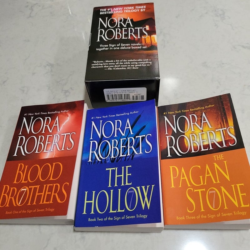 Nora Roberts Sign Of Seven Trilogy Box Set