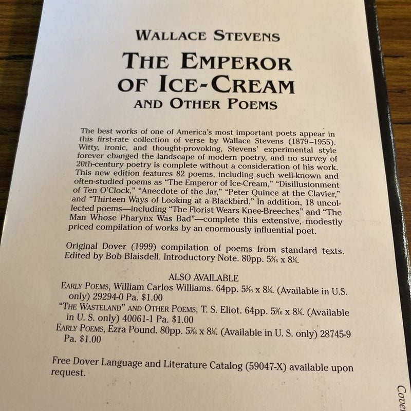 The Emperor of Ice-Cream and Other Poems