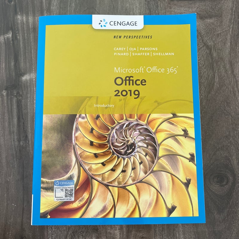 New Perspectives MicrosoftOffice 365 and Office 2019 Introductory