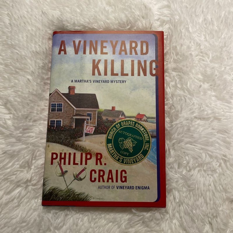 A Vineyard Killing - Autographed