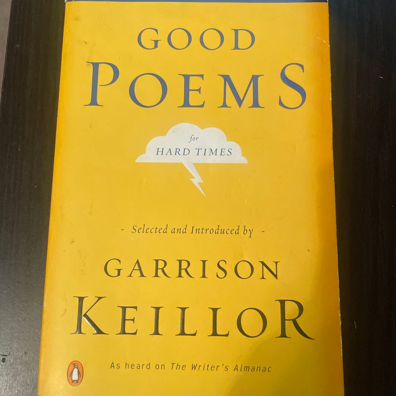 Good Poems for Hard Times