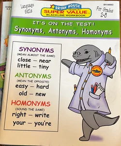 IT'S ON THE TEST! Synonyms, Antonyms, Homonyms