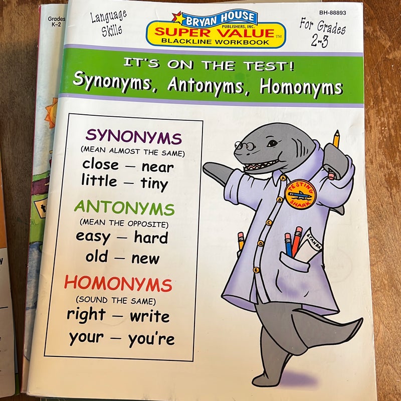 IT'S ON THE TEST! Synonyms, Antonyms, Homonyms