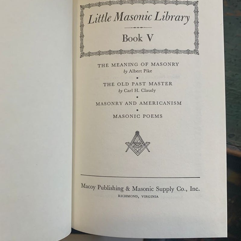Little Masonic Library Vol 1-5