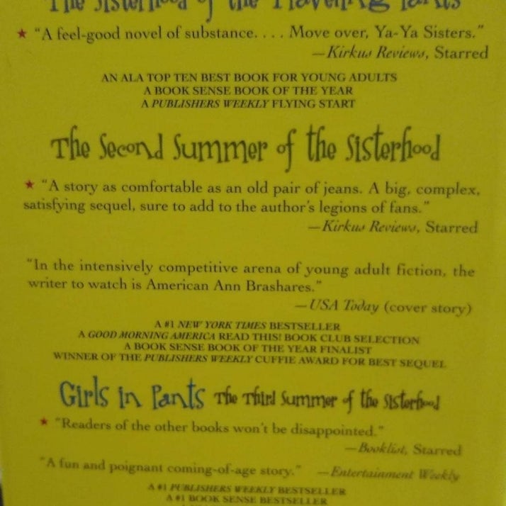 Sisterhood Of The Traveling Pants 4 Book Set 