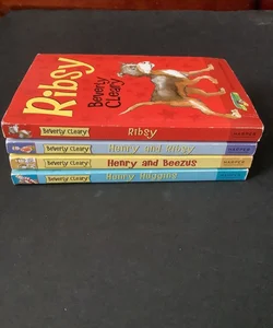 Four Henry Huggins Books: Henry Huggins, Henry And Beezus, Henry And Ribsy, and Ribsy