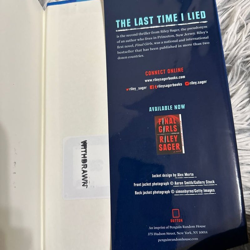 The Last Time I Lied ( Ex library book with stamps)