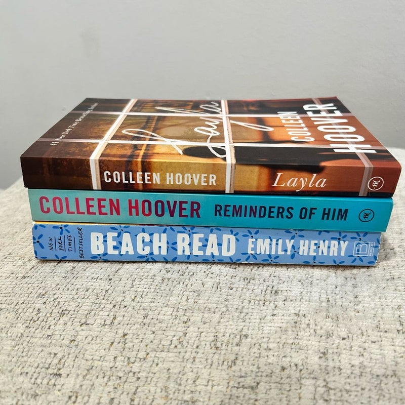 Beach Read,Reminders of him,Layla, BOOK TOK BUNDLE