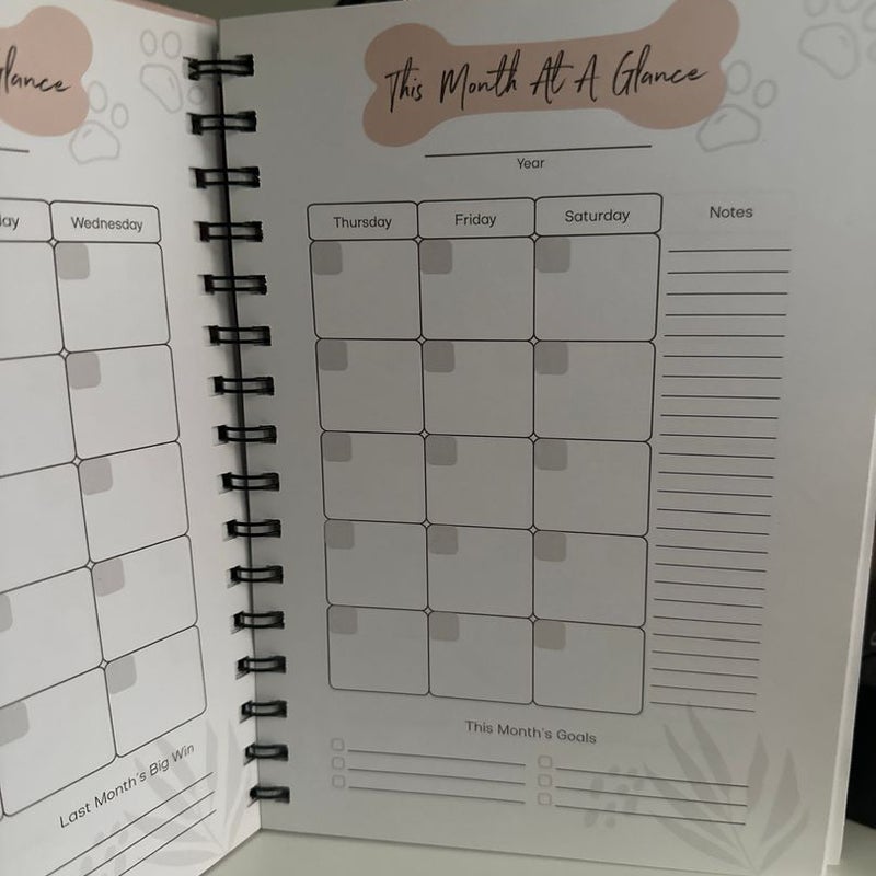 Dog mom planner