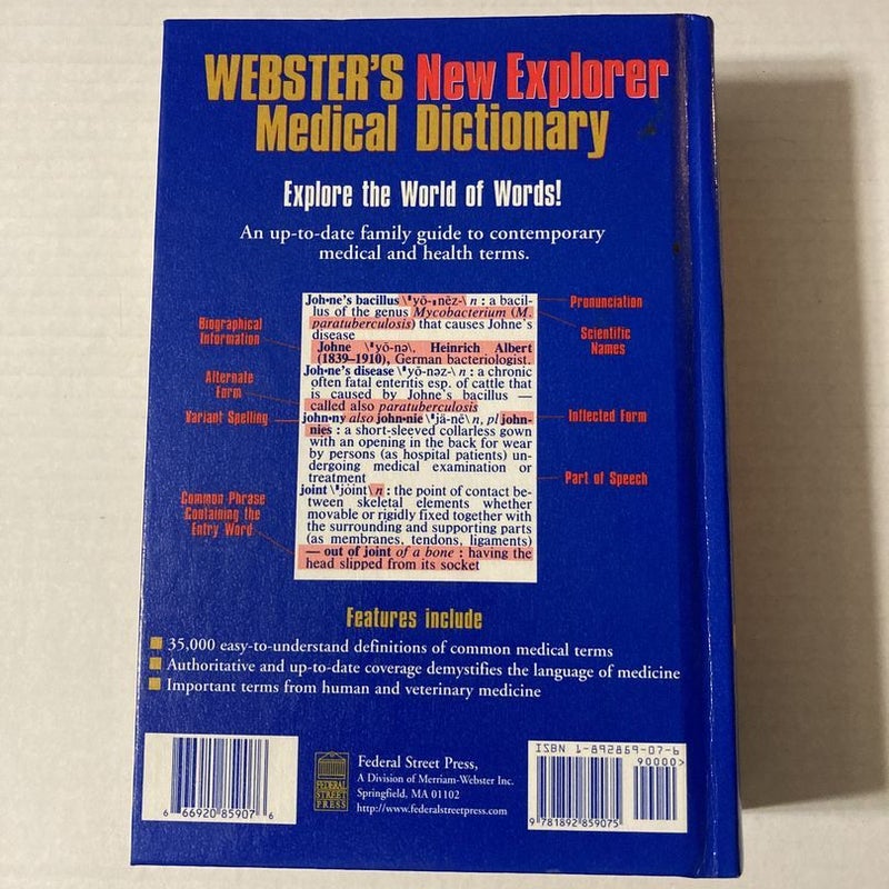 Webster's New Explorer Medical Dictionary