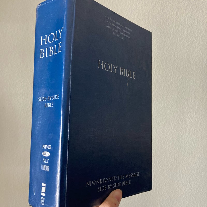 Contemporary Comparative Side-by-Side Bible - NIV and NKJV and NLT and the Message