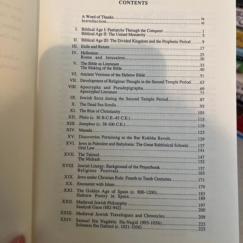 Jewish History and Thought