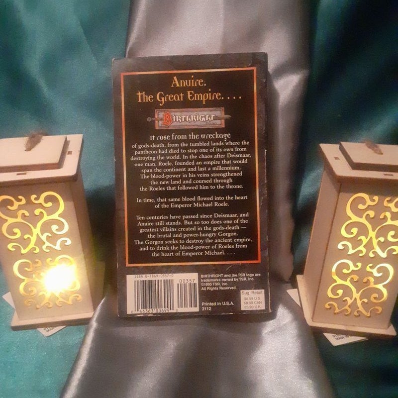 Birthright TSR Fantasy books: The Iron Throne by Simon Hawke