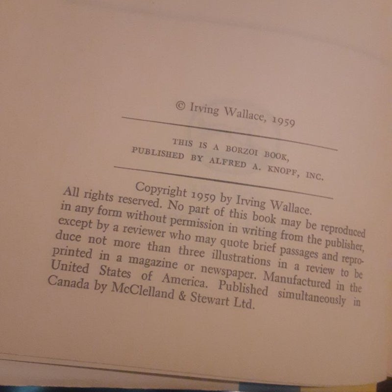 The Fabulous Showman PT Barnum biography hardcover book (The Greatest Showman )
by Irving Wallace ; book club edition 1959