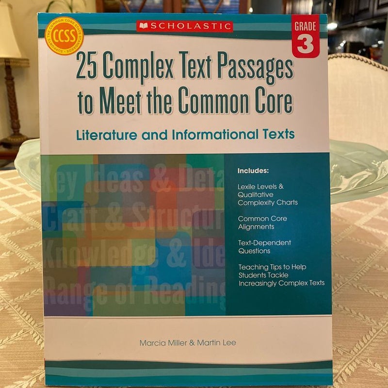 25 Complex Text Passages to Meet the Common Core: Literature and Informational Texts: Grade 3