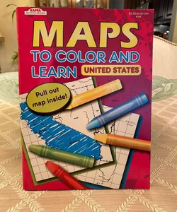 United States Maps to color and Learn