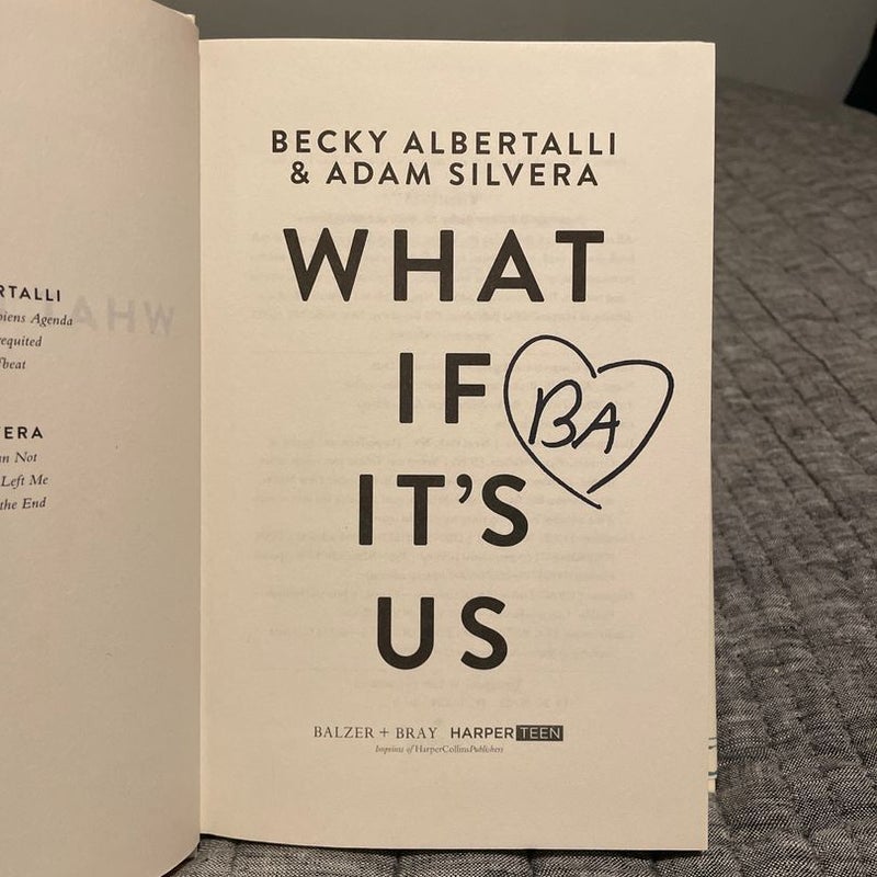 What If It's Us (SIGNED)
