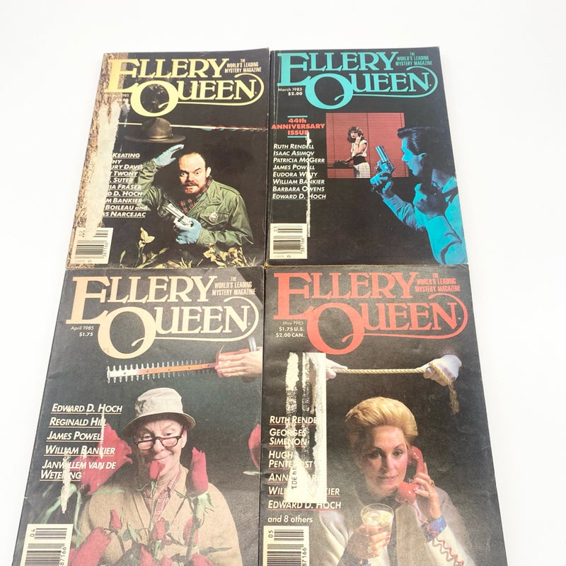 Ellery Queen lot of 4  1985 EQ12