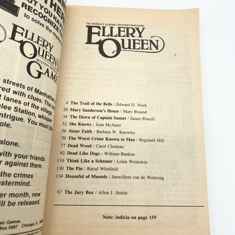 Ellery Queen lot of 4  1985 EQ12