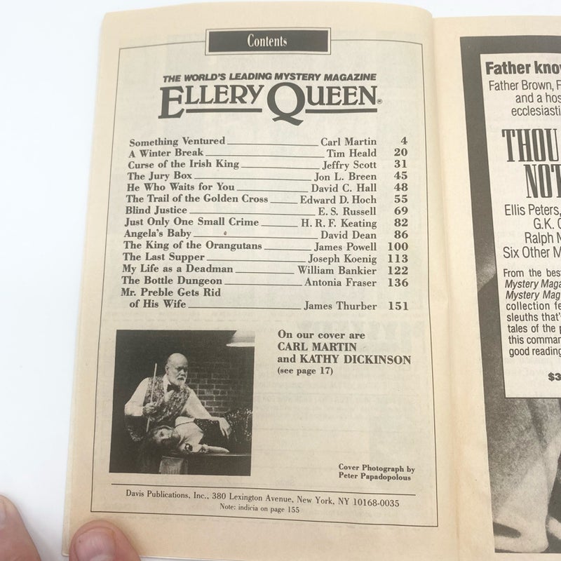 Ellery Queen Magazine Sept Nov  1992  Eq22