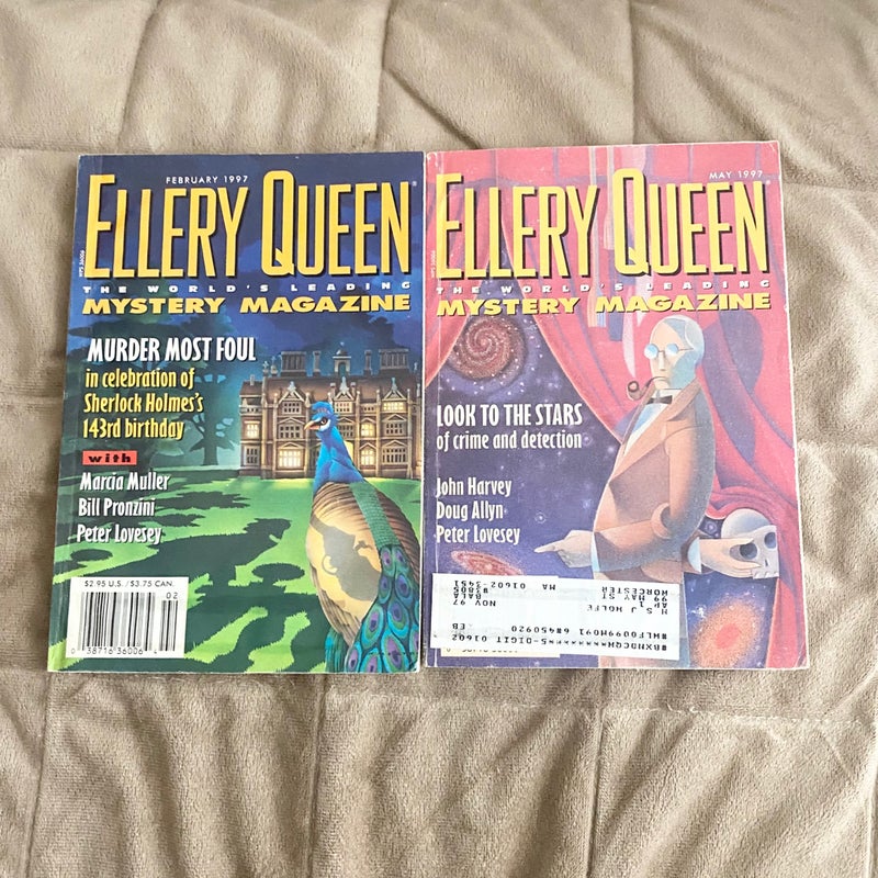 Lot of 2 Ellery Queen 1997 Feb May EQ 24