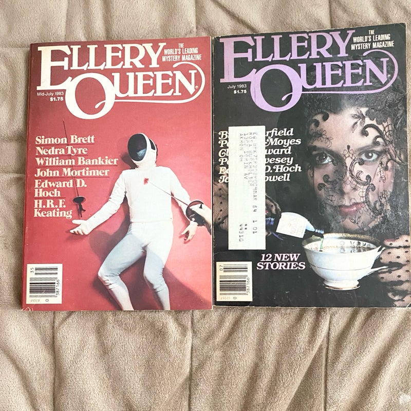 Lot of 2 Ellery Queen 1983 Mid-July July EQ 32