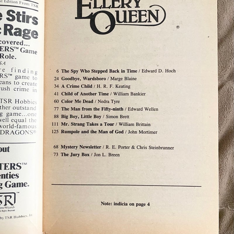 Lot of 2 Ellery Queen 1983 Mid-July July EQ 32