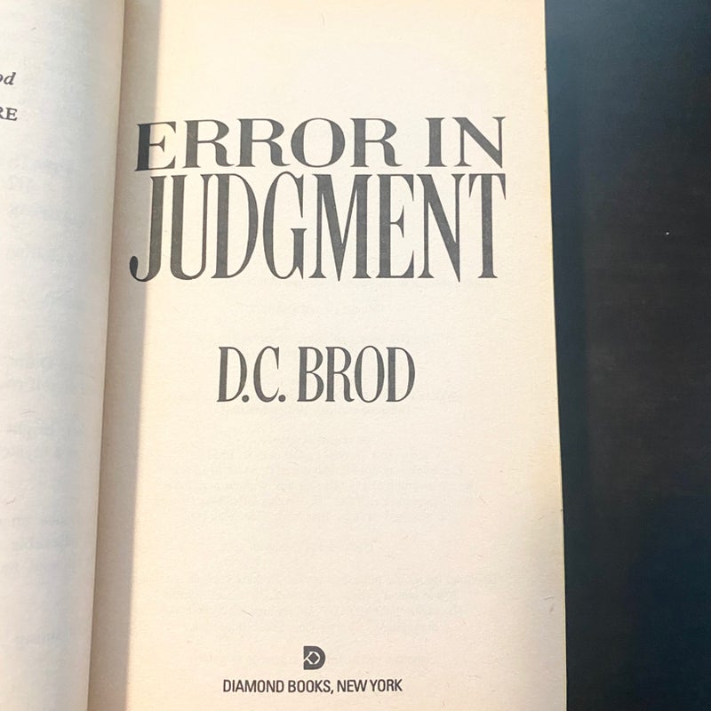 Error In Judgement  279