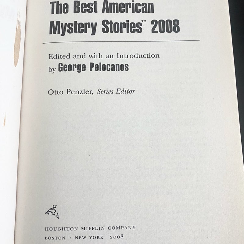The Best American Mystery Stories 2008