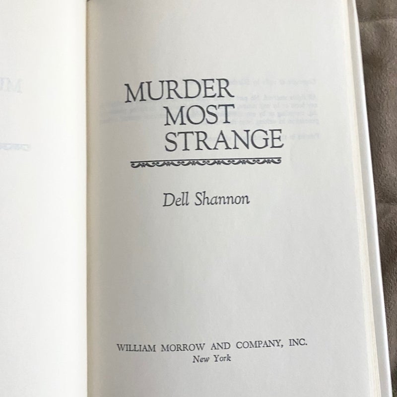 Murder Most Strange 2469/2470