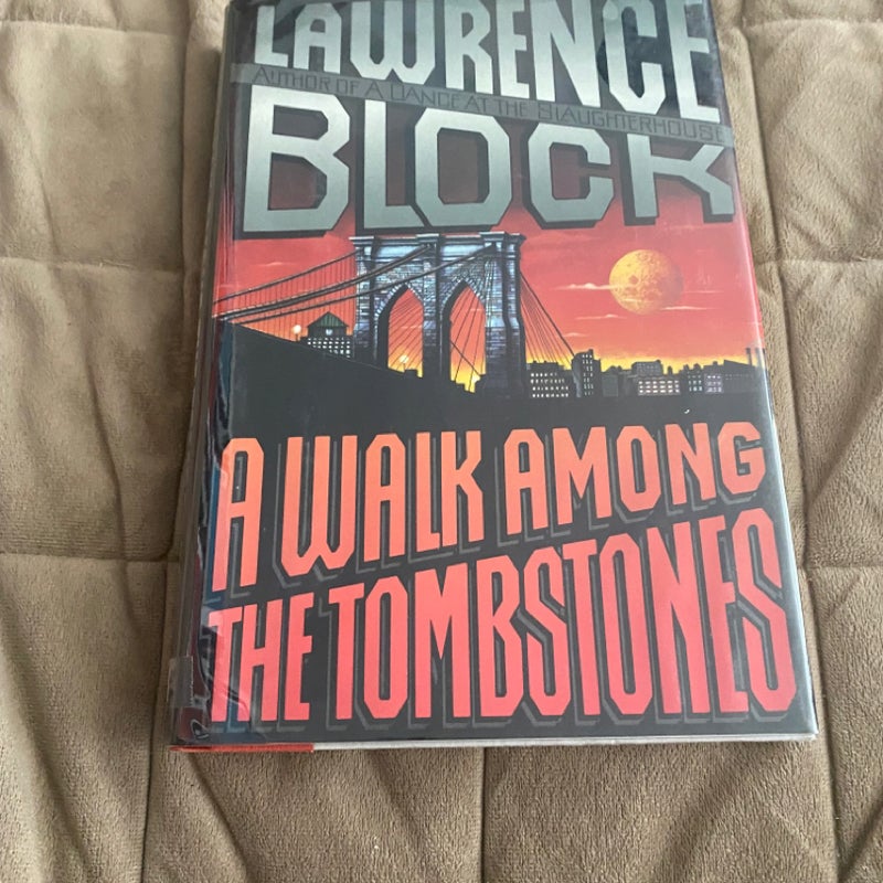 A Walk among the Tombstones Signed 2498