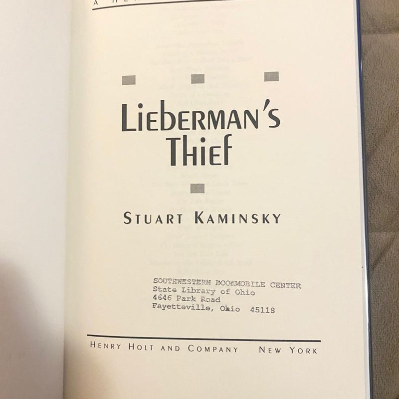 Lieberman's Thief Ex Lib 3020