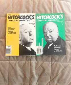 Alfred Hitchcock's Mystery Magazine - Lot of 2 March & APRIL 1976  H15