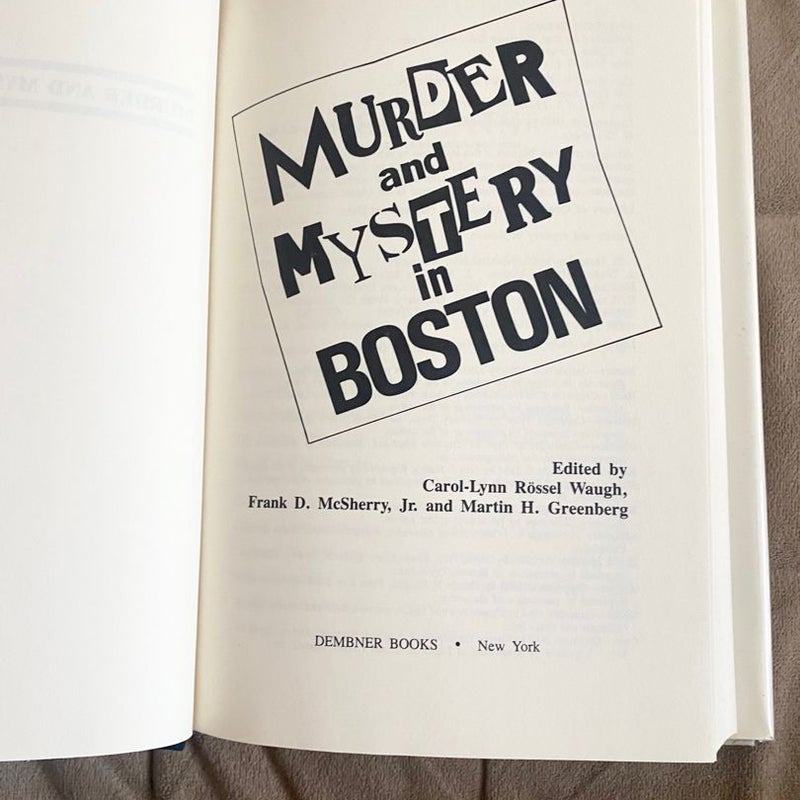 Murder and Mystery in Boston  3470