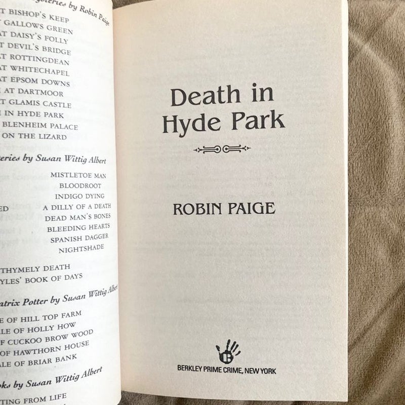 Death in Hyde Park 693