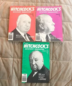 Alfred Hitchcock's Mystery Magazine - Lot of 3 Jan Feb & March 1976  H12