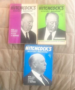 Alfred Hitchcock's Mystery Magazine - Lot of 3 Feb March & April 1975  H16